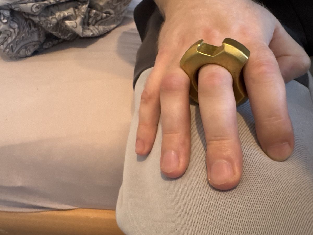 Ringe: Massiver Messing Ring goldfarben EDC Gadget – Neu (gemäss Beschreibung) aus Au/Zh von BuwBuw94 1