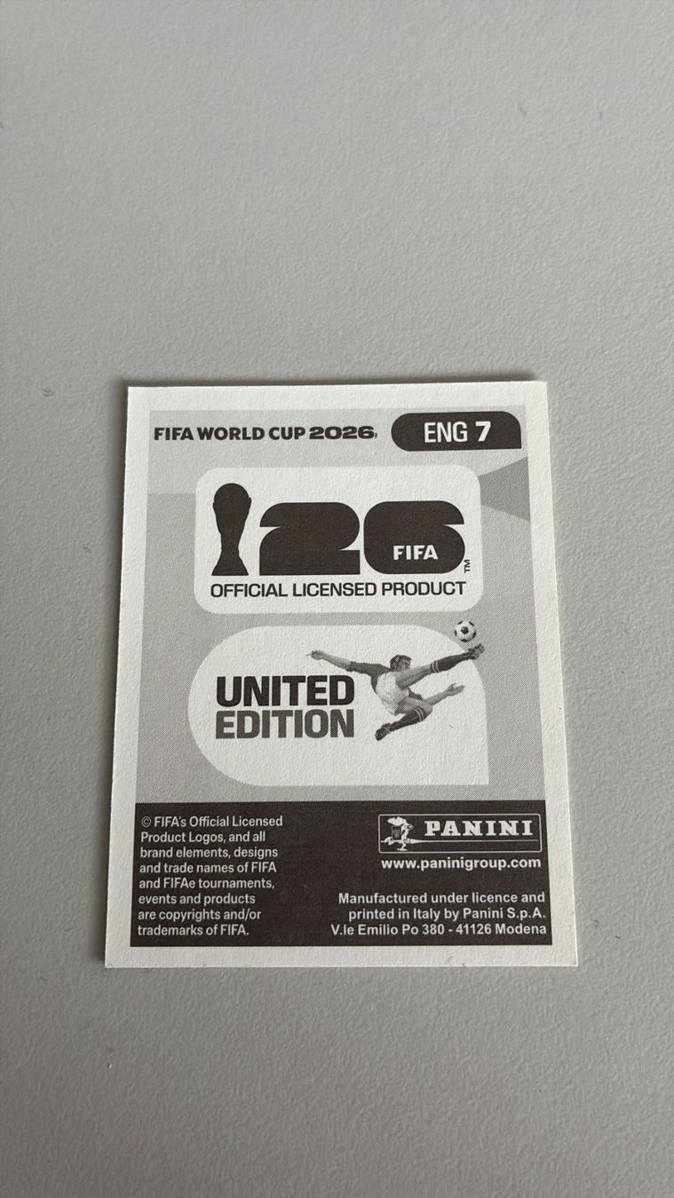 Panini Carte collezionabili: Carte panini 2026 - ENG 7 – Nuovo (secondo la descrizione) da La Neuveville venduto da Ibo2300 1