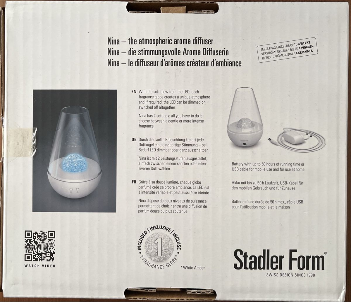 Stadler Form Diffusori di oli essenziali: Stadler Form Nina Aroma Diffuser NEU & OVP – Nuovo e nell'imballaggio originale da Zürich venduto da Danyelsky 3