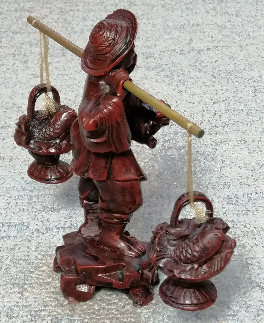 Statuette: Chinesischer Lastenträger  Höhe 13 cm – Usato da Oberriet SG venduto da Atir47 1