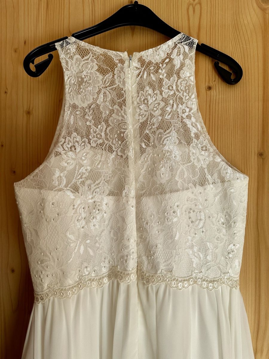 Vestiti: Cocktailkleid, festliches Kleid, OffWhite – Nuovo (secondo la descrizione) da Sumvitg venduto da MadamePottine 4