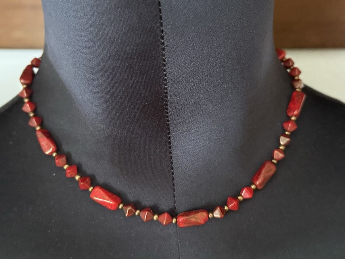Catenine: Vintage Halskette Rot – Usato da Lamone venduto da LaCantinaMagica 1