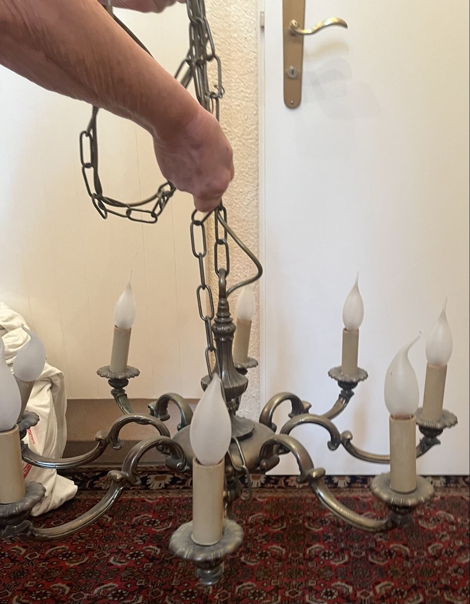 Lampadari & plafoniere: wunderschöner antiker Kronleuchter – Usato da Eschen venduto da regino 1
