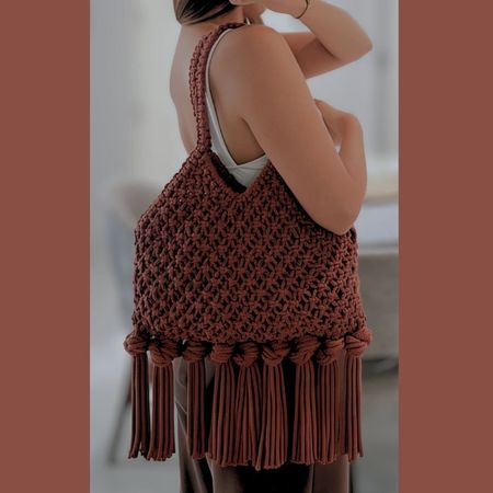 Sac en macramé fait main, style bohème chic - Unique