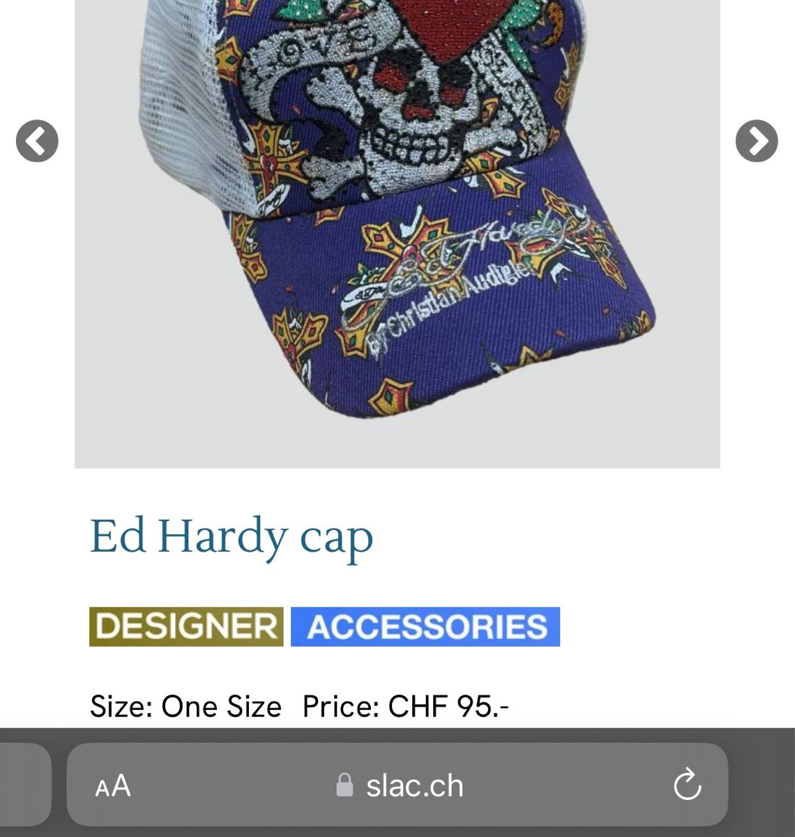 Ed Hardy Hüte, Mützen & Caps: Ed Hardy Trucker Cap "Love Kills Slowly" One Size – Gebraucht aus St. Gallen von sourced_limited 1