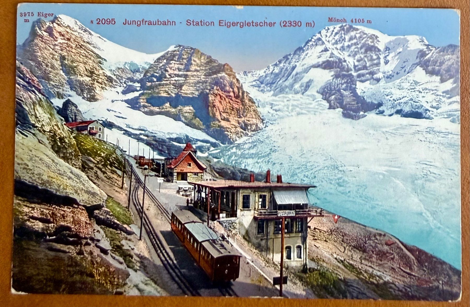 Cartes postales: Jungfraubahn - Station Eigergletscher 1914 – D'occasion à Lutry par Ediego