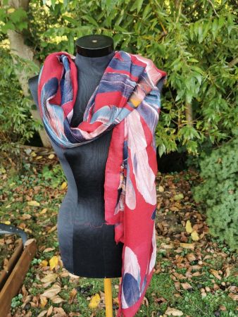 Langer Schal / Foulard Herbstfarben NEU