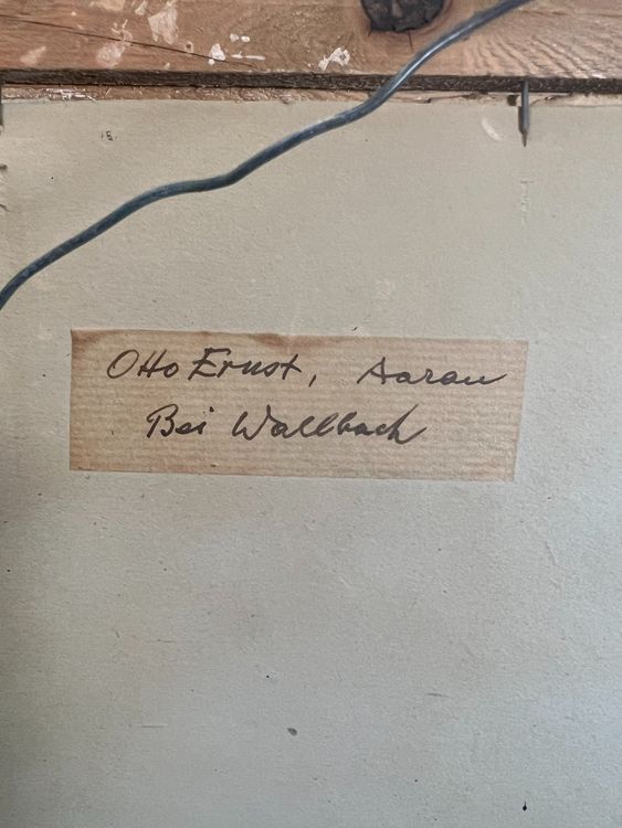 Otto Ernst original Gemälde Kaufen auf Ricardo