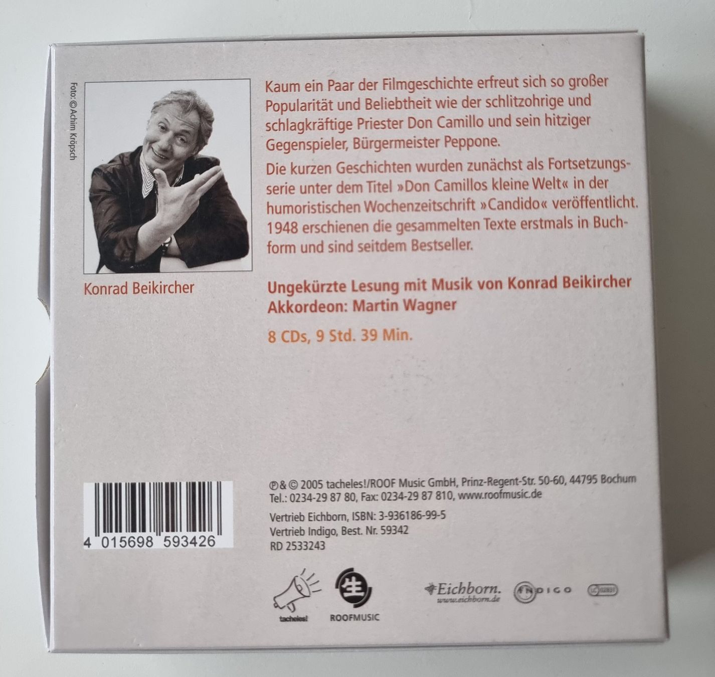 Audiolibri: 8 CDs Hörbuch DON CAMILLO & PEPPONE Guareschi Beikircher – Nuovo (secondo la descrizione) da Dürnten venduto da Bachtelsurfer 2