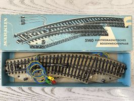 Märklin 5140 Elektomagnetisches Bogenweichenpaar