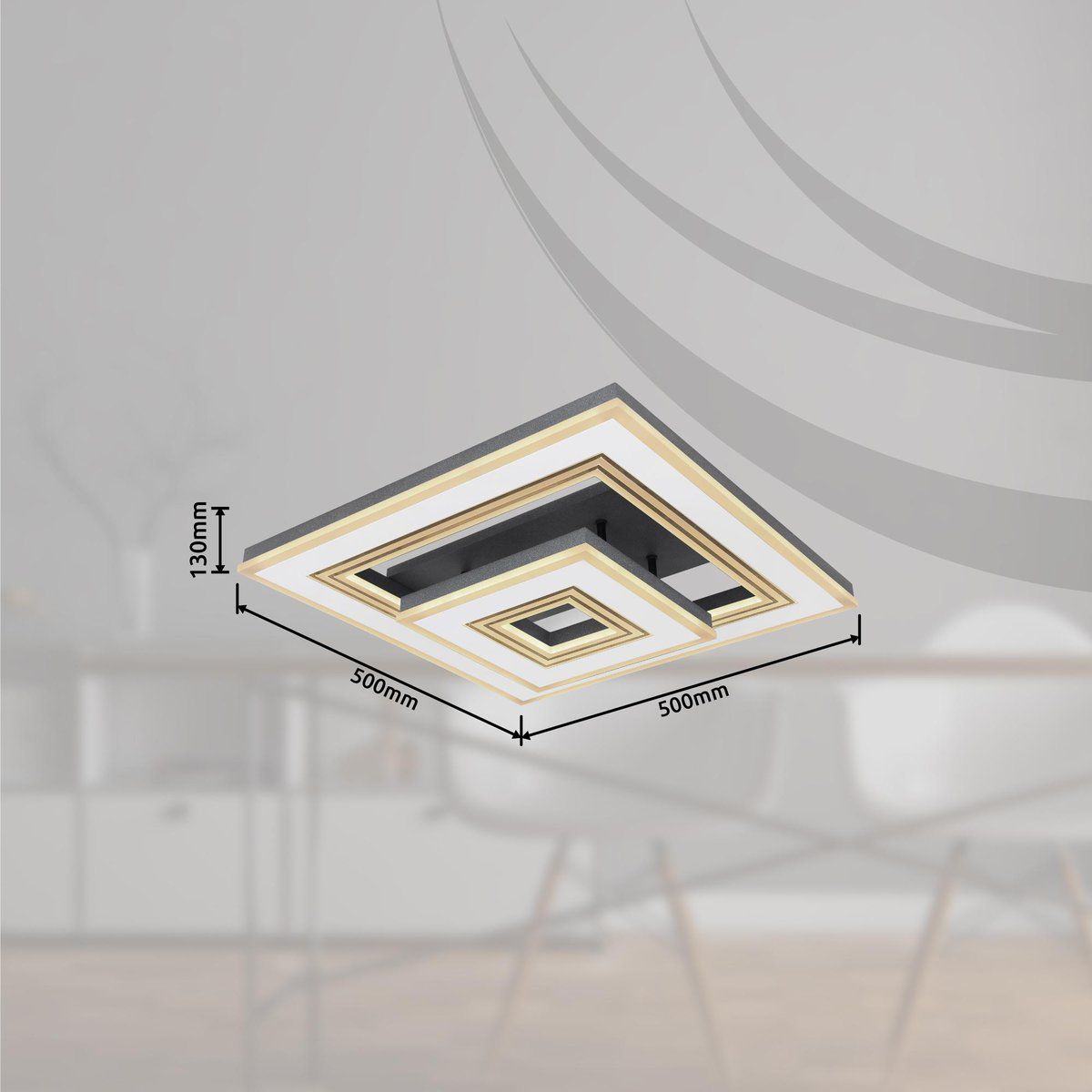 Lampadari & plafoniere: LED Deckenleuchte, CCT, 50 cm x 50 cm – Nuovo (secondo la descrizione) da Kreuzlingen venduto da Smart-Light 2