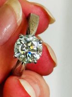 9 mm Whte Ice Blue Real Moissanite earrings size 7