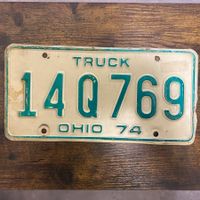 🇺🇸 1974 Vintage U.S. Autoschild - Ohio 14Q769