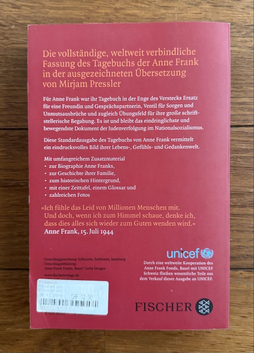 Livres: Tagebuch - Anne Frank – Neuf (Voir description) à Moosseedorf par smushpuff 1