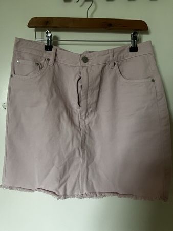 Jeansrock in rosa