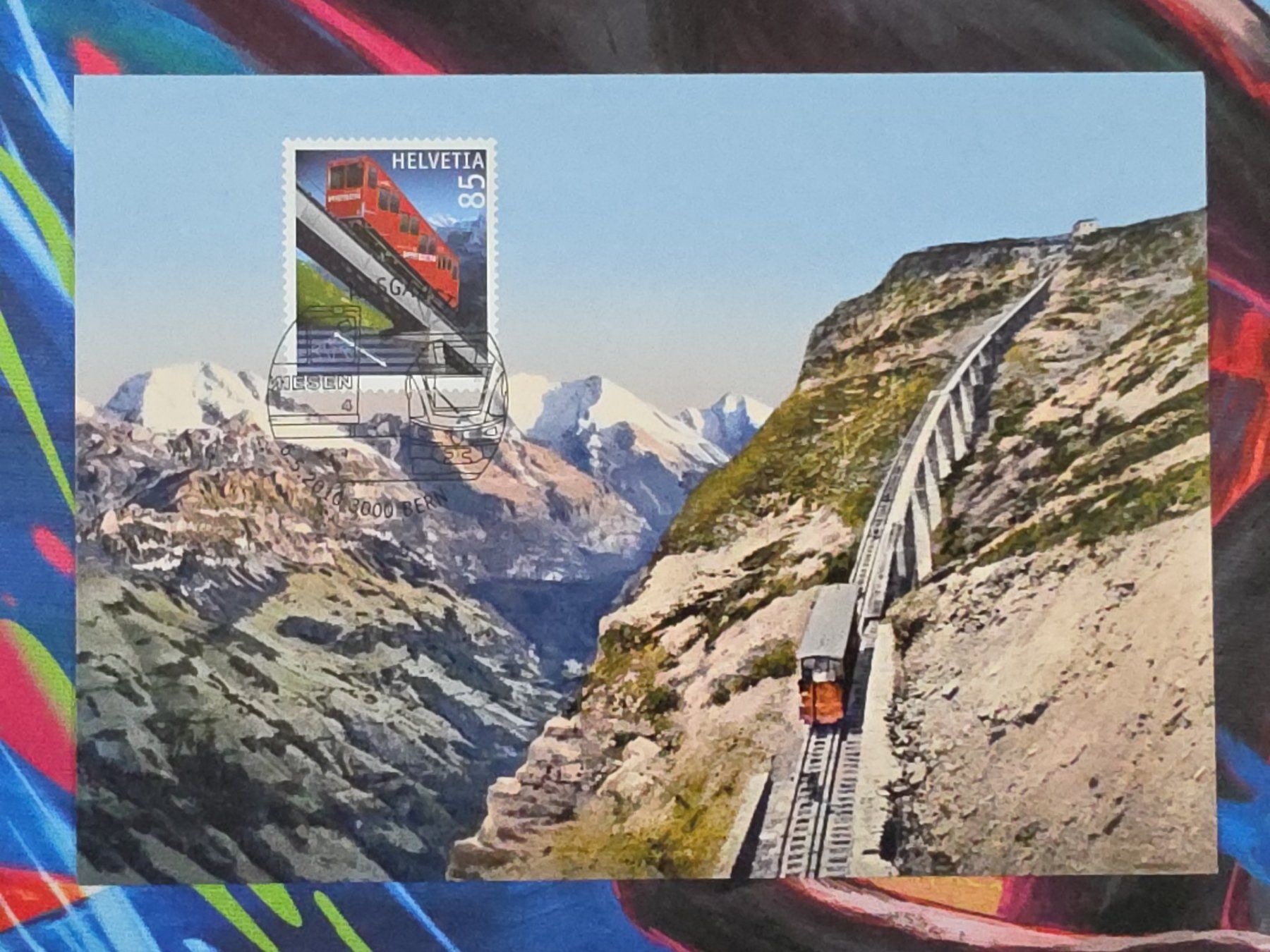 Cartoline postali: CL26 Carte Postale + Timbre Suisse 2010 – Usato da Cousset venduto da Patrick_Collections
