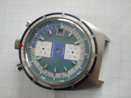 Breitling Bullhead Gehäuse & blaues Zifferblatt Valjoux 7740