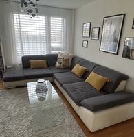 Polipol EXKLUSIV Ikarus L-Sofa Ausziehbett Grau-Weiß 250x314