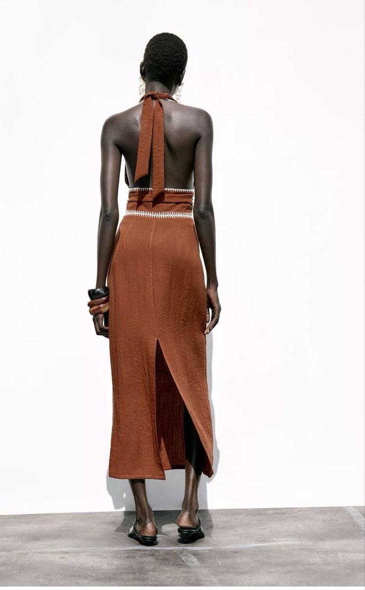 Vestiti: Robe en lin marron M/Braunes Leinenkleid M – Nuovo e nell'imballaggio originale da Veyras venduto da ValClasse 4
