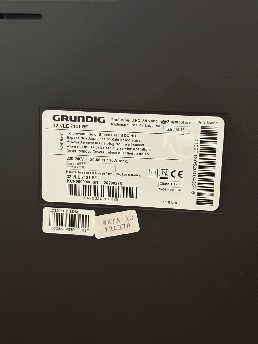 Grundig Fernseher: Fernseher Grundig 32 VLE 7131 BF – Gebraucht aus Bern von carinovski 1