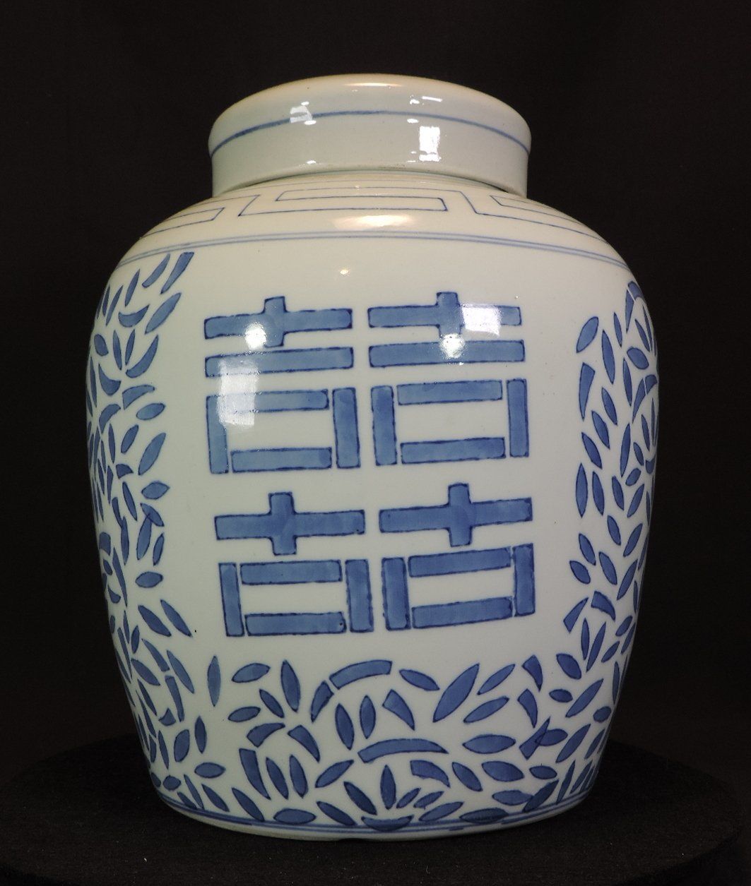 Pentole: China Ingwertopf blau-weiss mit Deckel, Monogrammiert – Usato da Duggingen venduto da roterbambus 2
