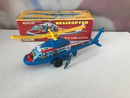 Helikopter ASAHI TM Japan Uhrwerk OVP Kunststoff/Metall 264