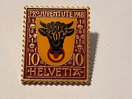 1 Pin Briefmarke Pro Juventute Helvetia