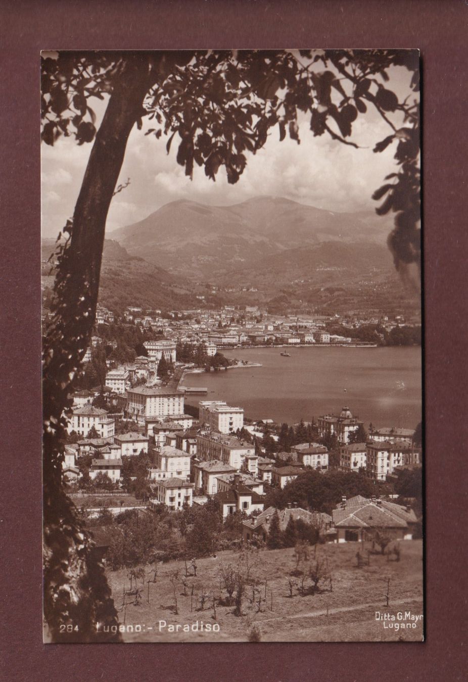 Ansichtskarten: LUGANO-PARADISO – Gebraucht aus Pully von nicecards-shop