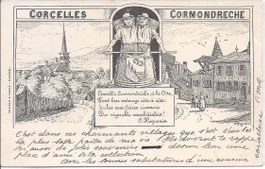 CORCELLESS - CORMONDRÈCHE, carte Oscar Huguenin