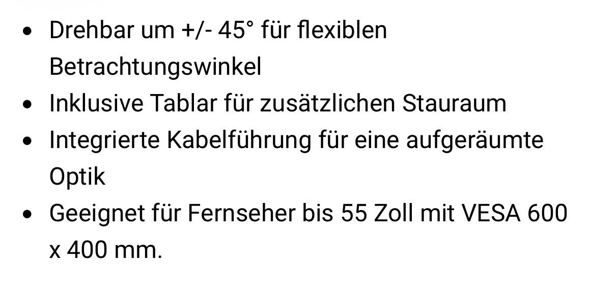 Meubles TV: TV Ständer Sonorous PL2810 weiss mit Ablage – D'occasion à Brunnen par Hammerx 2