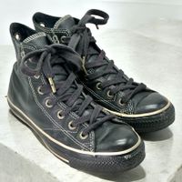 Converse Chuck Taylor All Star en cuir noir. Pointure 36.5