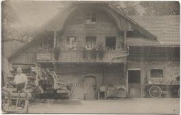 LANDWIRTSCHAFT/BAUERNHAUS 1924 Holz sägen Köniz