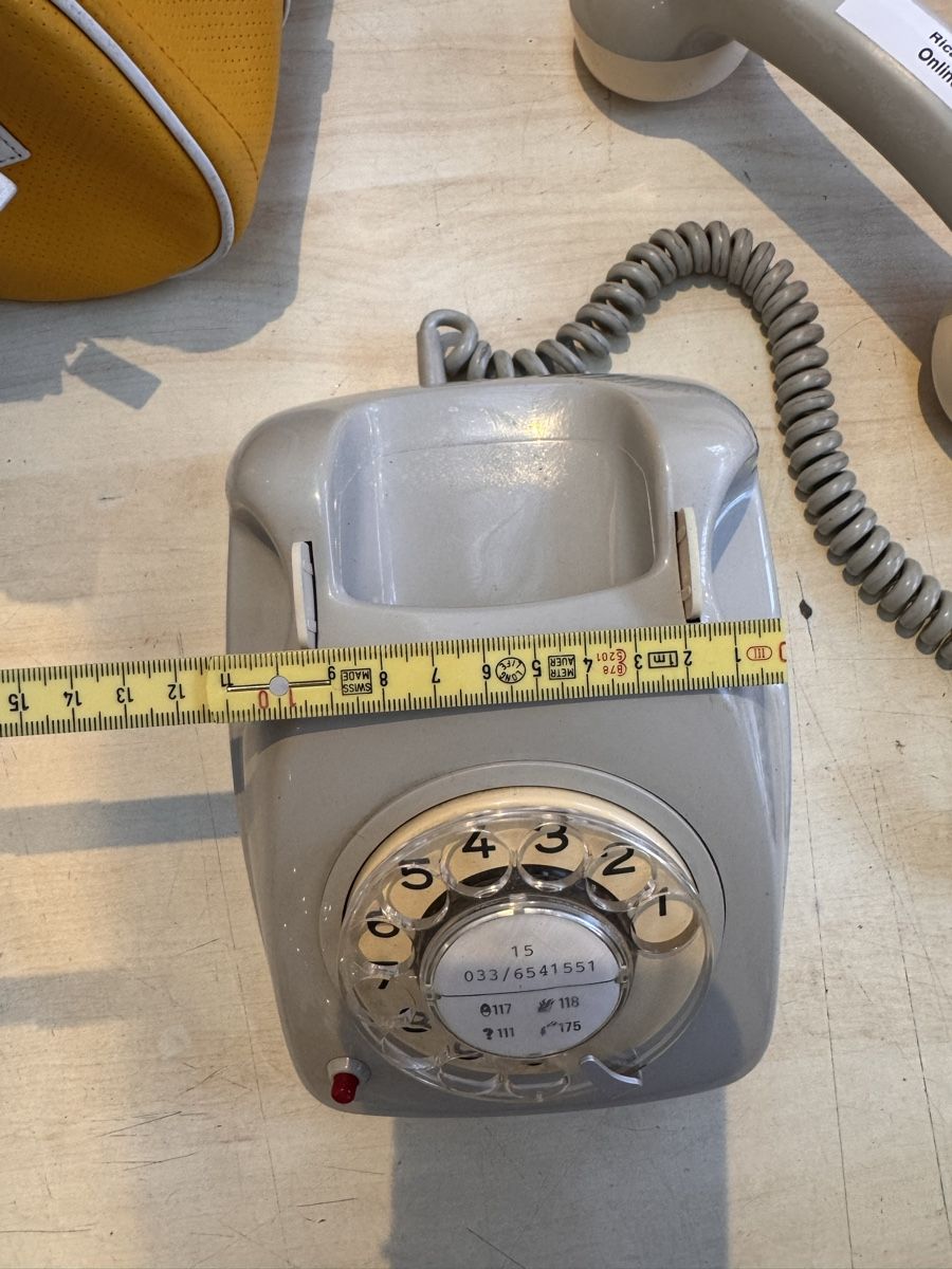 Telefoni: Telefon, Vintage Wählscheibentelefon, Grau, – Usato da Murgenthal venduto da casatualiq 5