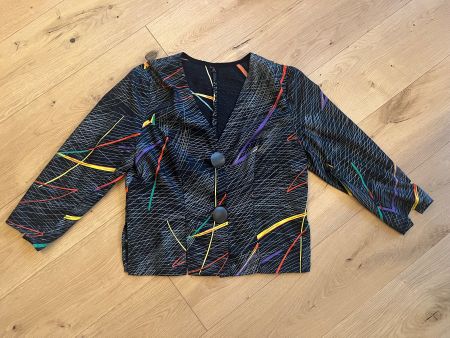 Vintage Blazer / Jacke – 80s Muster, tailliert, Unikat