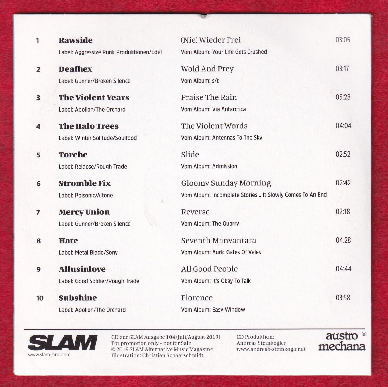 CDs: SLAM #104 - Various Rock (CD) – Gebraucht aus Zürich von Pfluftl2000 1
