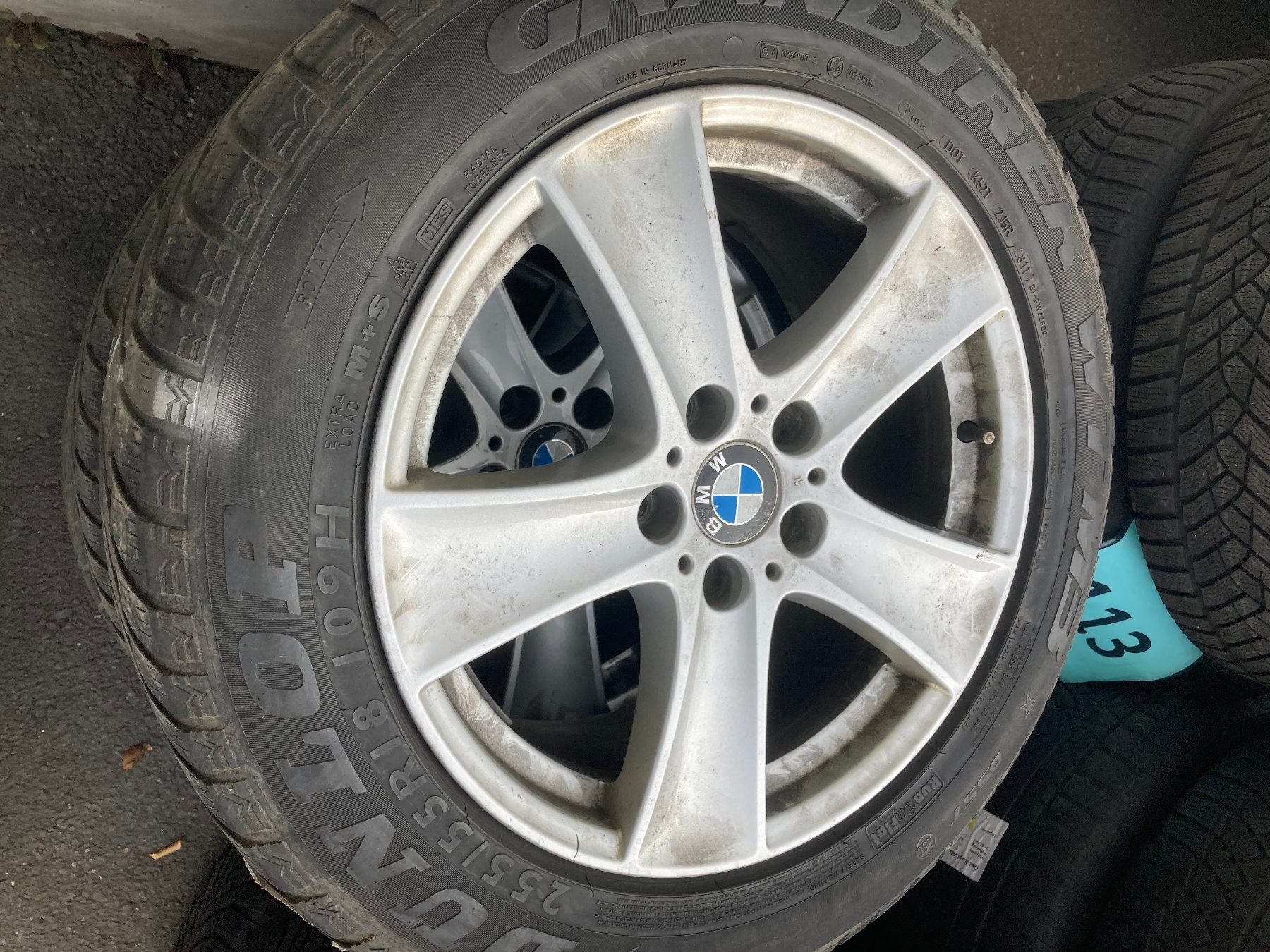 BMW Pneumatici & Ruote complete: BMW X5 Winterräder 255/55R18 E70 6770200 – Usato da Cham venduto da WB2223 1