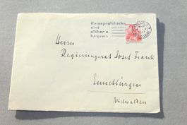 Alter Briefumschlag gestemp. Zürich1947