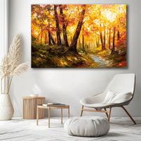 Riesig 🔝 SUPER PREIS 💲 Wandbild 120x80 NEU / Wald Idylle