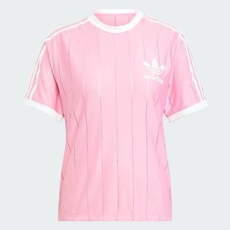 Adidas Pinstripe T-shirt pink XS