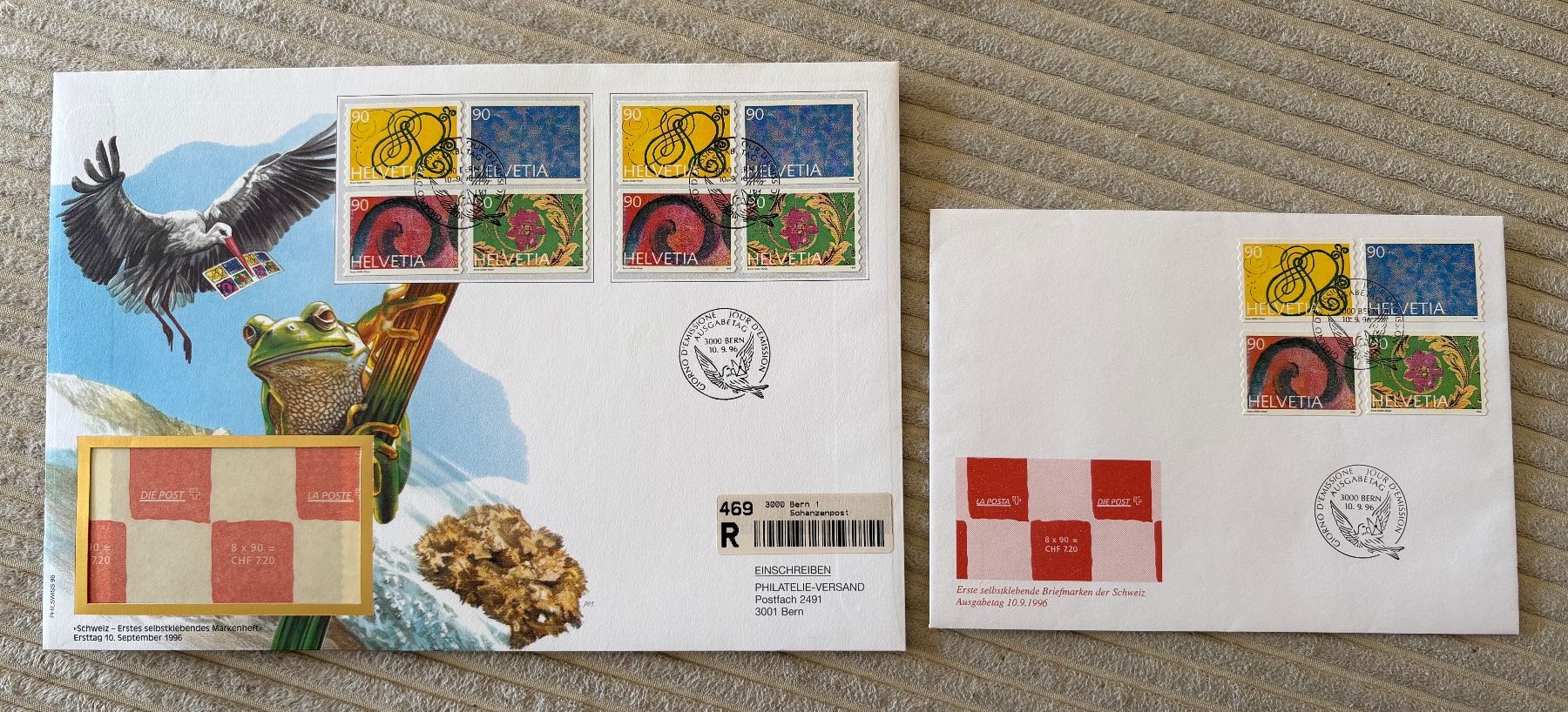 Tous les timbres: FDC 1996 / Gross und Kleinformat – D'occasion à St-Légier-Chiésaz par Theo006