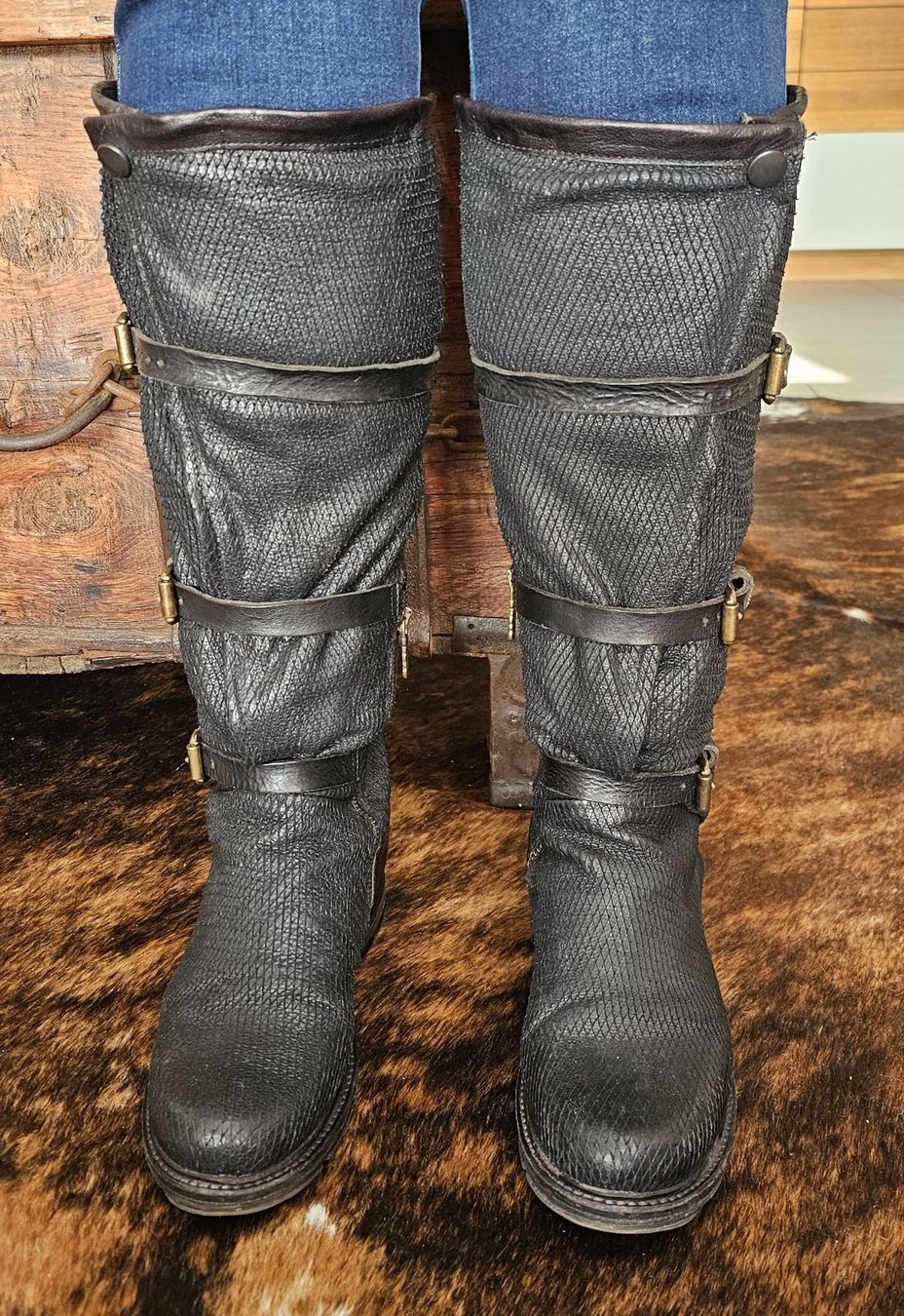 A.S.98 Scarpe da donna: AS 98 Lederstiefel, Schwarz, Grösse 39 – Usato da Kollbrunn venduto da Antikmann 3