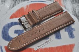 26mm Uhrenarmband,  Leder braun, Uhrenband