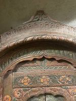 Arche en bois sculpté et peint  Inde, XIXe siècle