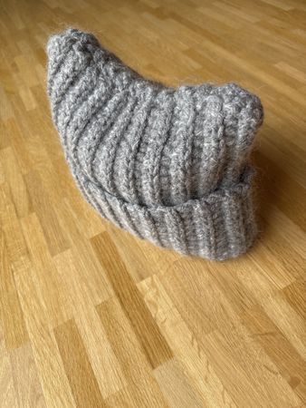 Handgehäkelte Katzenohren Mütze