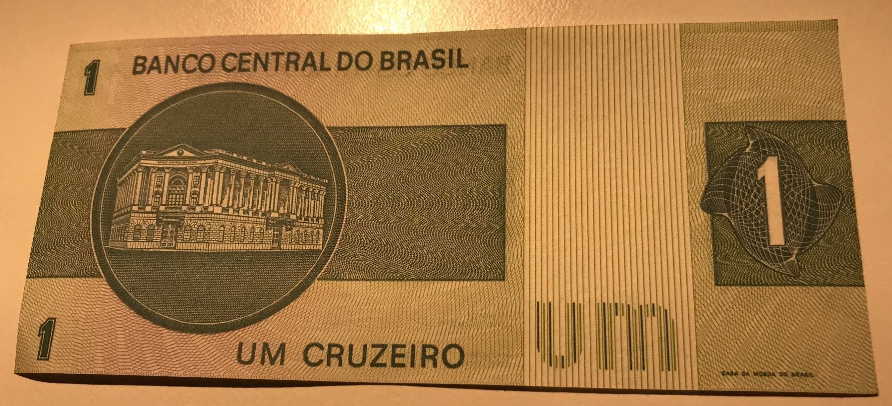 Banconote: Brasilien 1 Cruzeiro XF+ – Nuovo (secondo la descrizione) da Algetshausen venduto da Carrhard 1