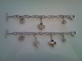🤩2 SWAROVSKI BETTEL-ARMBÄNDER & 7 CHARMS