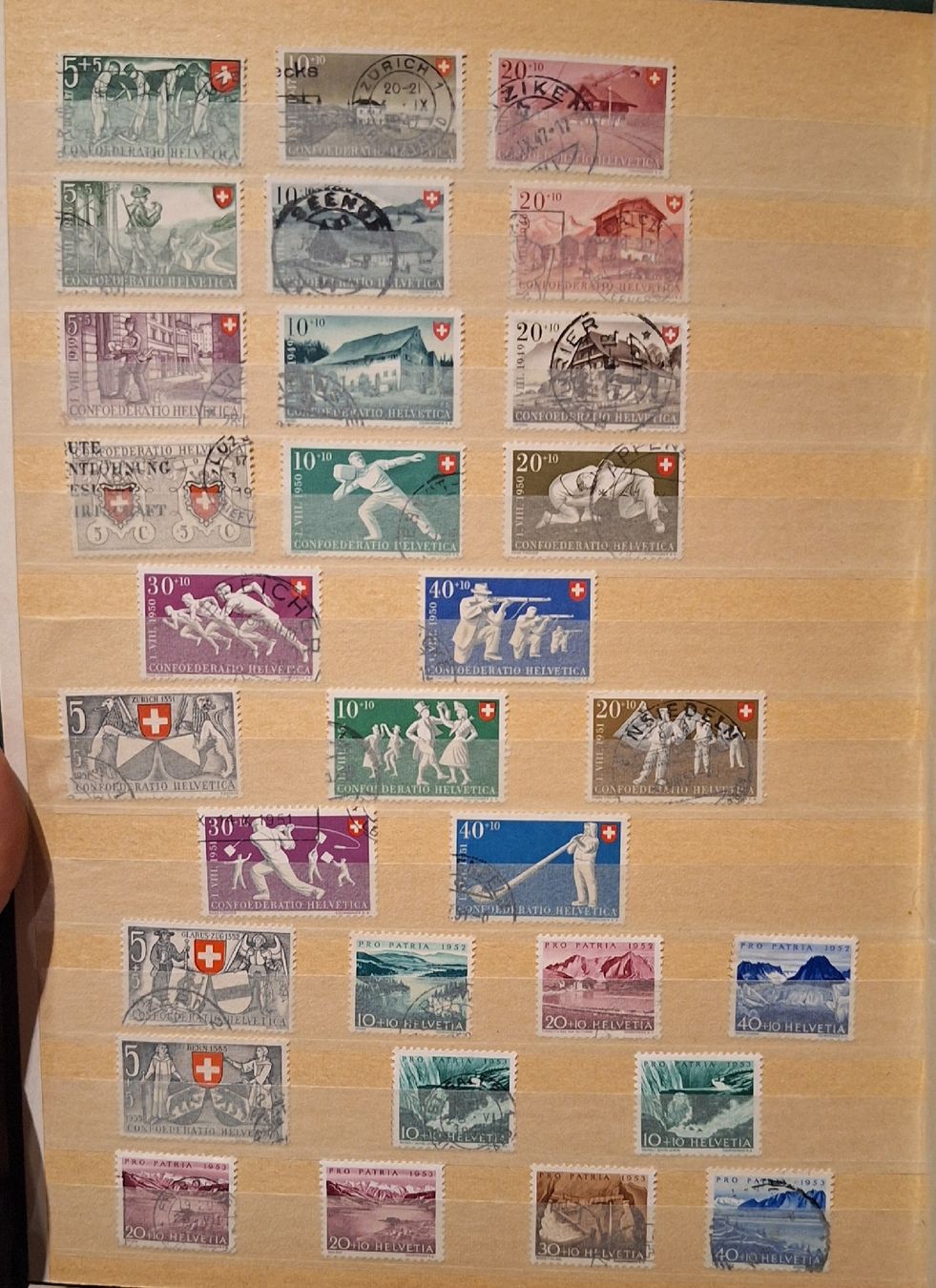 Alle Briefmarken: Pro Patria Sammlung – Gebraucht aus Balgach von SIMEON27 2