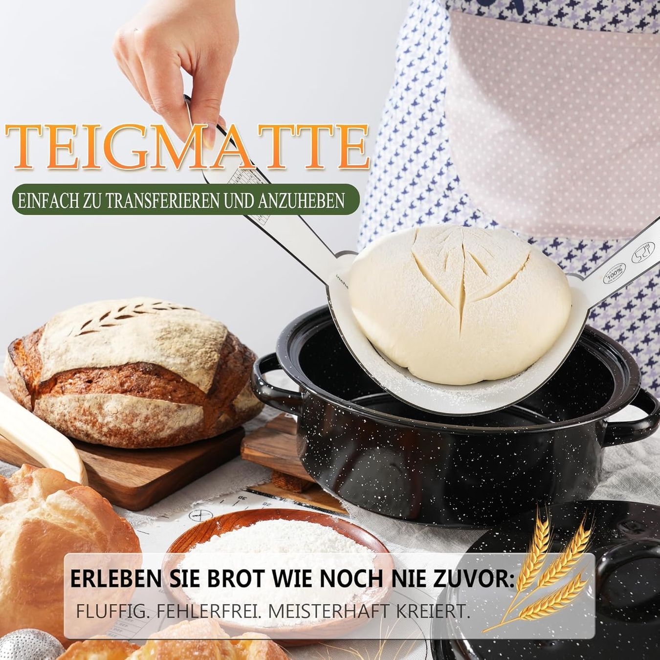 Elettrodomestici da cucina: Sauerteig Brotbackset Emailletopf Gärkorb Rund Rot – Nuovo e nell'imballaggio originale da Schaffhausen venduto da che_p9xl 4