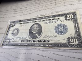 20 Dollar Federal Reserve Note 1914 Serie A Zustand C