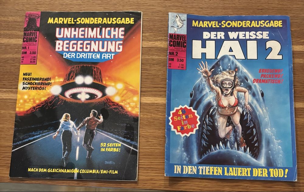 Marvel Sonderausgabe Nr.1 und 2 JAWS (Gebraucht) in Allenwinden für CHF ...